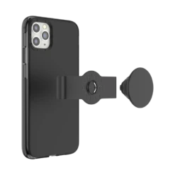 Devant -PopSockets Soldes PopCase Solid Black IP11ProMax 02 Detached