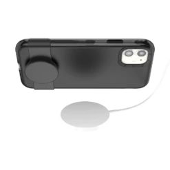 PopSockets Black — IPhone 11/ XR -PopSockets Soldes PopCase Solid Black IP11 05 Charging