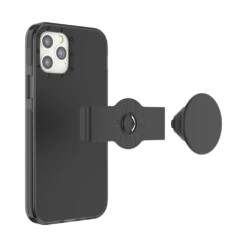 PopSockets Black — IPhone 12 | 12 Pro -PopSockets Soldes PopCase Solid Black IP12 12Pro 05 Detached