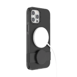 PopSockets Black — IPhone 12 Pro Max 14 PopSockets Black — IPhone 12 Pro Max -PopSockets Soldes PopCase Solid Black IP12ProMax 08 Charging Portrait