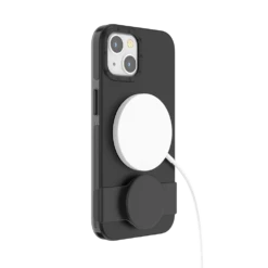 PopSockets Black — IPhone 13 -PopSockets Soldes PopCase Solid Black IP13 05 Charging