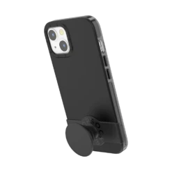 PopSockets Black — IPhone 13 -PopSockets Soldes PopCase Solid Black IP13 06 Portrait