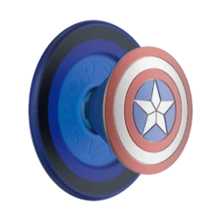 PopSockets Marvel — Enamel Captain America PopGrip For MagSafe - Round