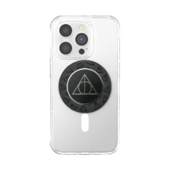 PopSockets Harry Potter — Deathly Hallows™ PopGrip For MagSafe - Round -PopSockets Soldes PopGrip MagSafe Enamel Deathly Hallows 01 Front Device