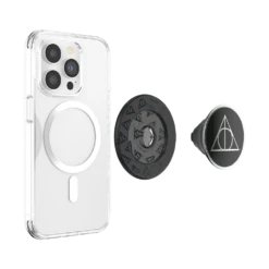 PopSockets Harry Potter — Deathly Hallows™ PopGrip For MagSafe - Round -PopSockets Soldes PopGrip MagSafe Enamel Deathly Hallows 03 Device Detached