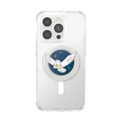 PopSockets Harry Potter - Hedwig™ — PopGrip For MagSafe® - Round -PopSockets Soldes PopGrip MagSafe Enamel Hedwig 01 Front Device