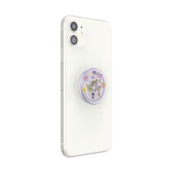 PopSockets PlantCore Purple Fields -PopSockets Soldes PopPlant Purple Fields 06 Device White Collapsed