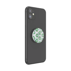 PopSockets PlantCore Translucent 8 Bit Frogs -PopSockets Soldes PopPlant 8 Bit Frogs 04 Device Black Collapsed
