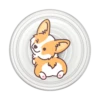 PopSockets PlantCore Translucent Cheeky Corgi -PopSockets Soldes PopPlant Cheeky Corgi 01 Top