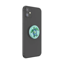 PopSockets PlantCore Translucent Tortuga -PopSockets Soldes PopPlant Tortuga 04 Device Black Collapsed