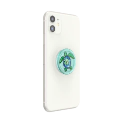 PopSockets PlantCore Translucent Tortuga -PopSockets Soldes PopPlant Tortuga 06 Device White Collapsed