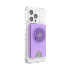 PopSockets Lavender — PopWallet+ For MagSafe -PopSockets Soldes PopWallet MagSafe Lavender 04 Device Collapsed