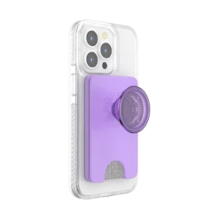 PopSockets Lavender — PopWallet+ For MagSafe -PopSockets Soldes PopWallet MagSafe Lavender 05 Device Expanded