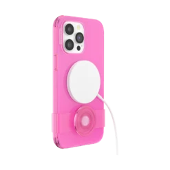 PopSockets Baeby Pink — IPhone 14 Pro Max For MagSafe -PopSockets Soldes Popcase MagSafe Baeby Pink IP14ProMax 05 Charging