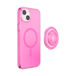 PopSockets Baeby Pink Translucent — IPhone 15 Plus For MagSafe -PopSockets Soldes Popcase MagSafe BaebyPink IP15Plus 04 Detached