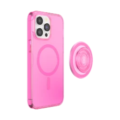 PopSockets Baeby Pink Translucent — IPhone 15 Pro Max For MagSafe -PopSockets Soldes Popcase MagSafe BaebyPink IP15ProMax 04 Detached