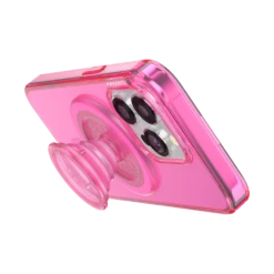 PopSockets Baeby Pink Translucent — IPhone 15 Pro For MagSafe -PopSockets Soldes Popcase MagSafe BaebyPink IP15Pro 06 Kickstand