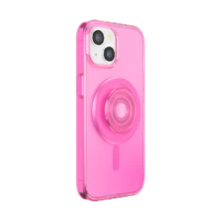 PopSockets Baeby Pink Translucent — IPhone 15 For MagSafe -PopSockets Soldes Popcase MagSafe BaebyPink IP15 03 Collapsed