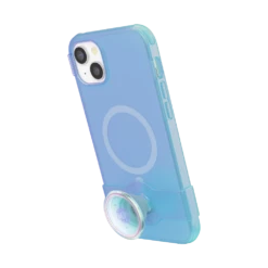 PopSockets Opalescent Blue — IPhone 14 Plus For MagSafe -PopSockets Soldes Popcase MagSafe Blue Translucent Opalescent IP14Max 06 Portrait