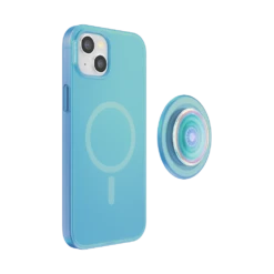 PopSockets Blue Opalescent — IPhone 15 Plus For MagSafe -PopSockets Soldes Popcase MagSafe OpalescentBlue IP15Plus 04 Detached