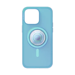 PopSockets Blue Opalescent — IPhone 15 Pro Max For MagSafe -PopSockets Soldes Popcase MagSafe OpalescentBlue IP15ProMax 01 Front NoDevice