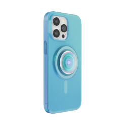 PopSockets Blue Opalescent — IPhone 15 Pro Max For MagSafe -PopSockets Soldes Popcase MagSafe OpalescentBlue IP15ProMax 03 Collapsed