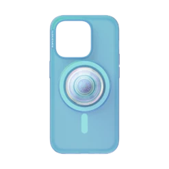 PopSockets Blue Opalescent — IPhone 15 Pro For MagSafe -PopSockets Soldes Popcase MagSafe OpalescentBlue IP15Pro 01 Front NoDevice