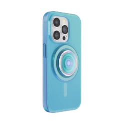 PopSockets Blue Opalescent — IPhone 15 Pro For MagSafe -PopSockets Soldes Popcase MagSafe OpalescentBlue IP15Pro 03 Collapsed