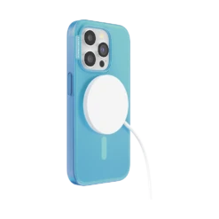 PopSockets Blue Opalescent — IPhone 15 Pro For MagSafe -PopSockets Soldes Popcase MagSafe OpalescentBlue IP15Pro 05 Charging