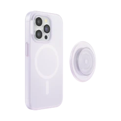 PopSockets Clear Opalescent — IPhone 15 Pro For MagSafe -PopSockets Soldes Popcase MagSafe OpalescentClear IP15Pro 04 Detached