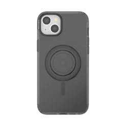 Devant -PopSockets Soldes Popcase MagSafe TranslucentBlack IP15Plus 01 Front