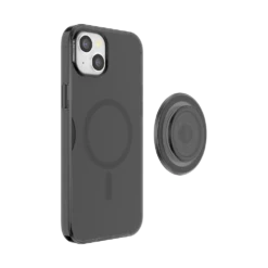 PopSockets Black Transluscent — IPhone 15 Plus For MagSafe -PopSockets Soldes Popcase MagSafe TranslucentBlack IP15Plus 04 Detached