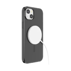 PopSockets Black Transluscent — IPhone 15 Plus For MagSafe -PopSockets Soldes Popcase MagSafe TranslucentBlack IP15Plus 05 Charging