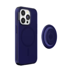 PopSockets French Navy — IPhone 15 Pro For MagSafe -PopSockets Soldes Popcase MagSafe TranslucentFrenchNavy IP15Pro 04 Detached