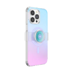 PopSockets White Iridescent — IPhone 14 Pro Max For MagSafe -PopSockets Soldes Popcase MagSafe White Iridescent IP14ProMax 03 Collapsed