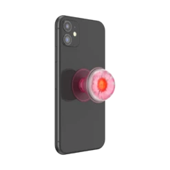 PopSockets Pressed Flower Globe Pink Daisy -PopSockets Soldes Pressed Flower Globe Pink Daisy 05 Device Black Expanded
