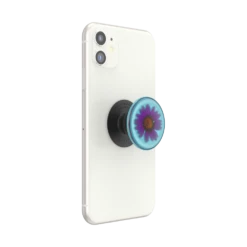 PopSockets Pressed Flower Purply Daisy -PopSockets Soldes Pressed Flower Purple Daisy 07 Device White Expanded