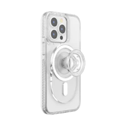PopSockets Clear — PopGrip For MagSafe - Pill -PopSockets Soldes QRX MagSafe Clear Clear 05 Device Expanded