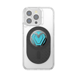PopSockets Marvel — Iron Heart PopGrip For MagSafe - Pill -PopSockets Soldes QRX MagSafe Enamel Iron Heart 01C Front Device