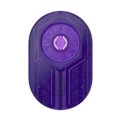 PopSockets Marvel — Wakanda Forever PopGrip For MagSafe - Pill -PopSockets Soldes QRX MagSafe Enamel Wakanda Forever 01B Front No QRX