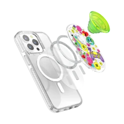PopSockets Bright Psych — PopGrip For MagSafe 21 PopSockets Bright Psych — PopGrip For MagSafe -PopSockets Soldes QRX MagSafe Graphic Bright Psych 07 Exploded