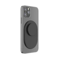 PopSockets Black — PopGrip For MagSafe - Pill -PopSockets Soldes QRX MagSafe Solid Black 05A Device Black Collapsed