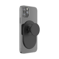 PopSockets Black — PopGrip For MagSafe - Pill -PopSockets Soldes QRX MagSafe Solid Black 06A Device Black Expanded