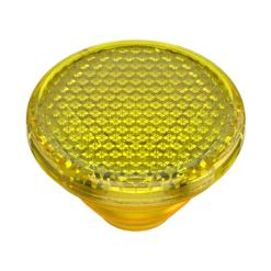 PopSockets Translucent Reflective Caution Yellow -PopSockets Soldes QRX Translucent Reflective CautionYellow 08 Top Only