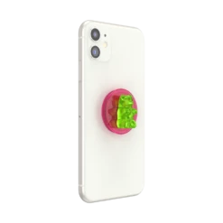PopSockets Bon Bon Watermelon Gummy Bear -PopSockets Soldes QRX Bon Bon Watermelon Gummy Bear 06 Device White Collapsed