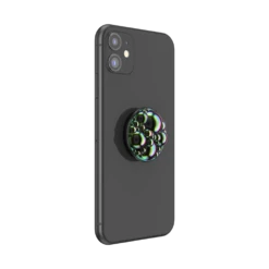 PopSockets Bubbly Oil Slick -PopSockets Soldes QRX Bubbles OilSlick 04 Device Black Collapsed