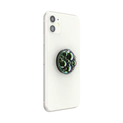 PopSockets Bubbly Oil Slick -PopSockets Soldes QRX Bubbles OilSlick 06 Device White Collapsed