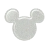 Disney — Earridescent White Glitter Mickey Mouse