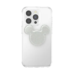 Disney — Earridescent White Glitter Mickey Mouse -PopSockets Soldes QRX Disney Earridescent 20Mickey20White 01 Front Device