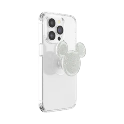 Disney — Earridescent White Glitter Mickey Mouse -PopSockets Soldes QRX Disney Earridescent 20Mickey20White 05 Device Expanded